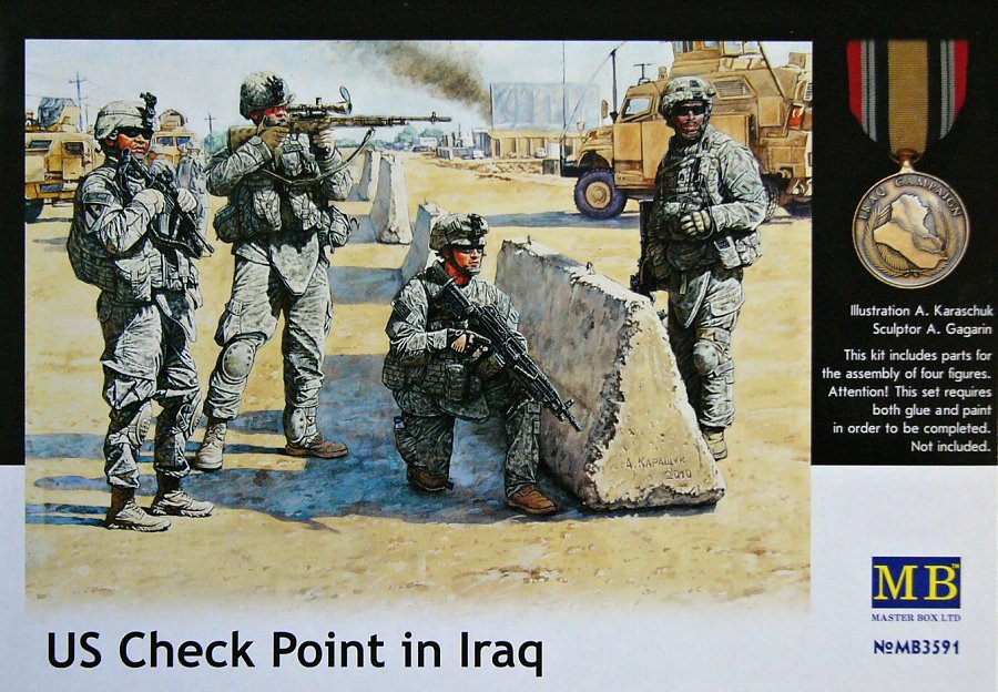 1/35 U.S. Check Point in Iraq (4 fig.)