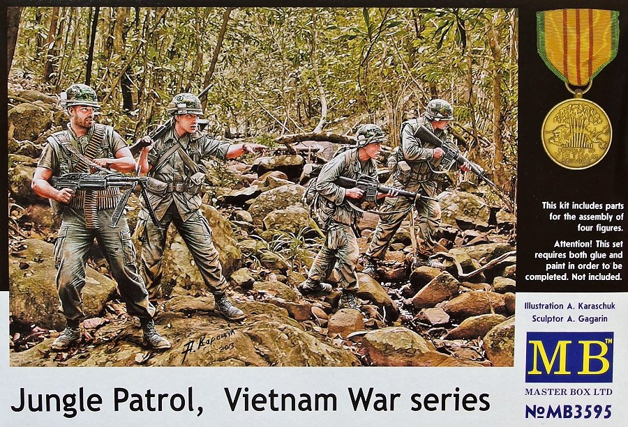 1/35 Jungle Patrol, Vietnam War (4 fig.)