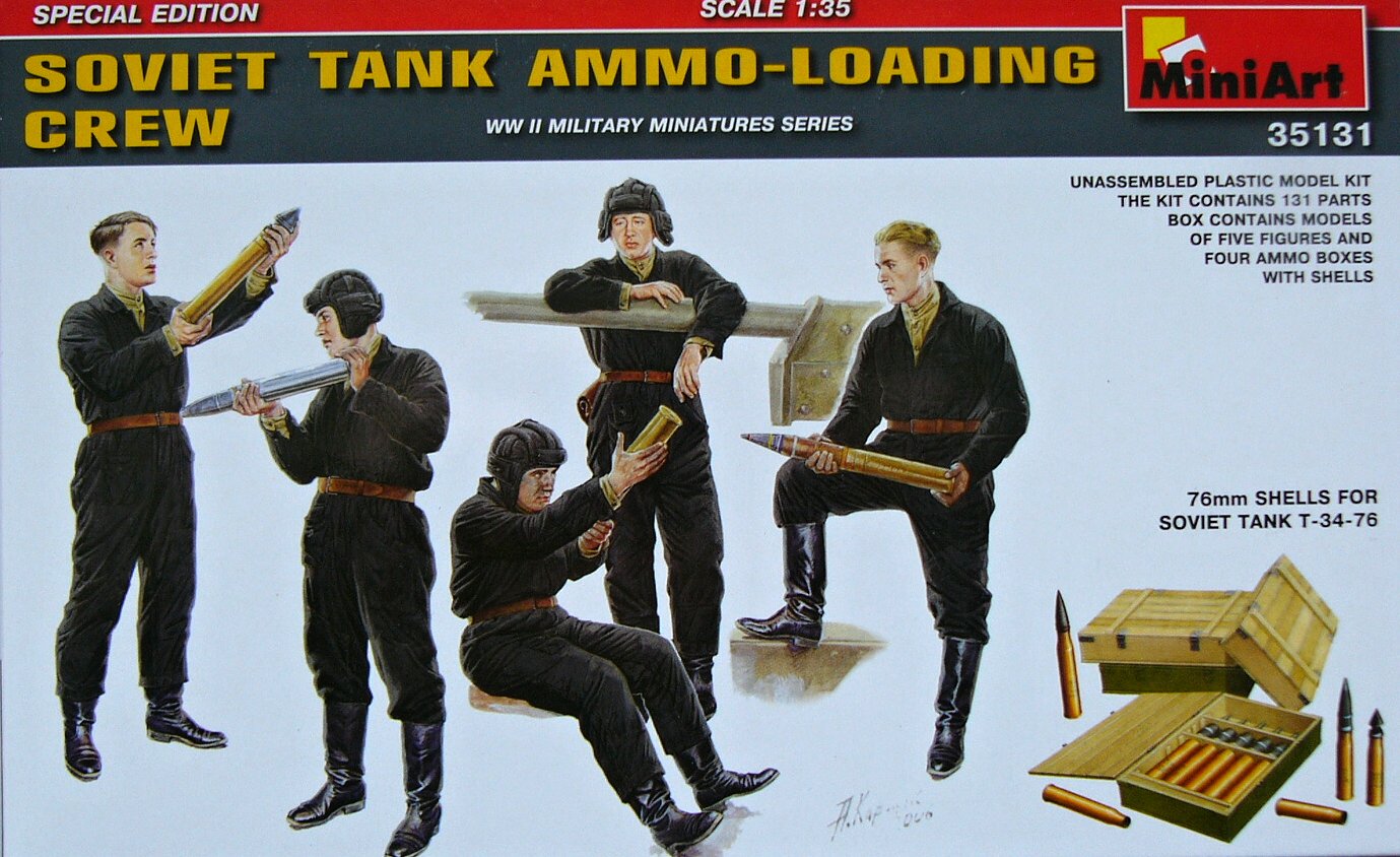 1:35 Soviet Tank Ammo-Loading Crew (5 Figures, 4 Boxes)