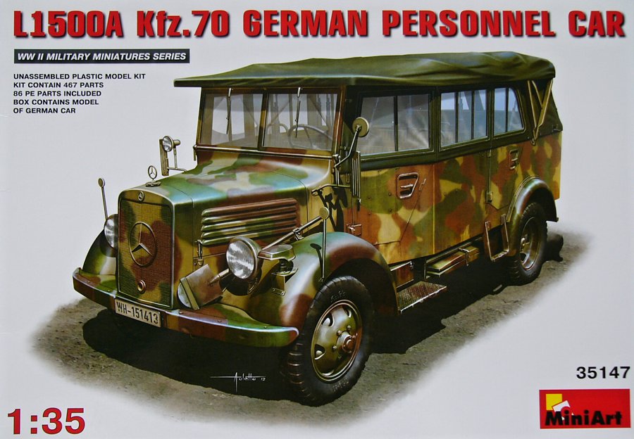 1:35 L1500A Kfz.70 German Personnel Car w/ PE
