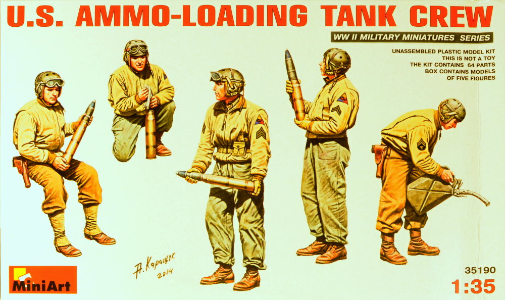 1:35 U.S. Ammo-Loading Tank Crew (5 figurek)