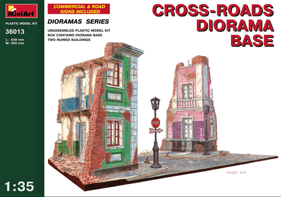 1:35 Cross-Roads Diorama Base