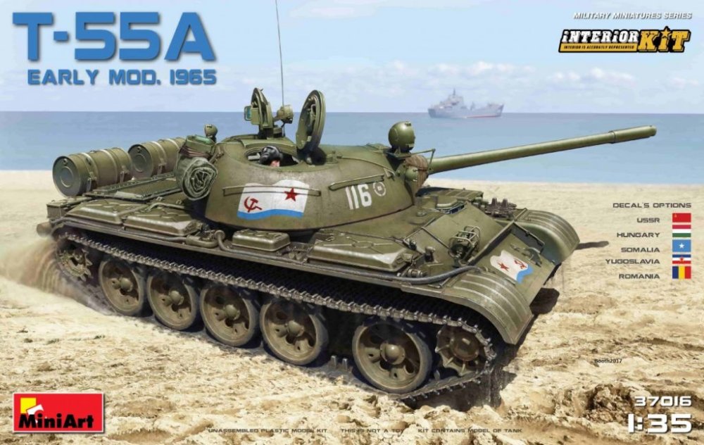 1/35 T-55A Early Mod.1965 w/ Interior Kit