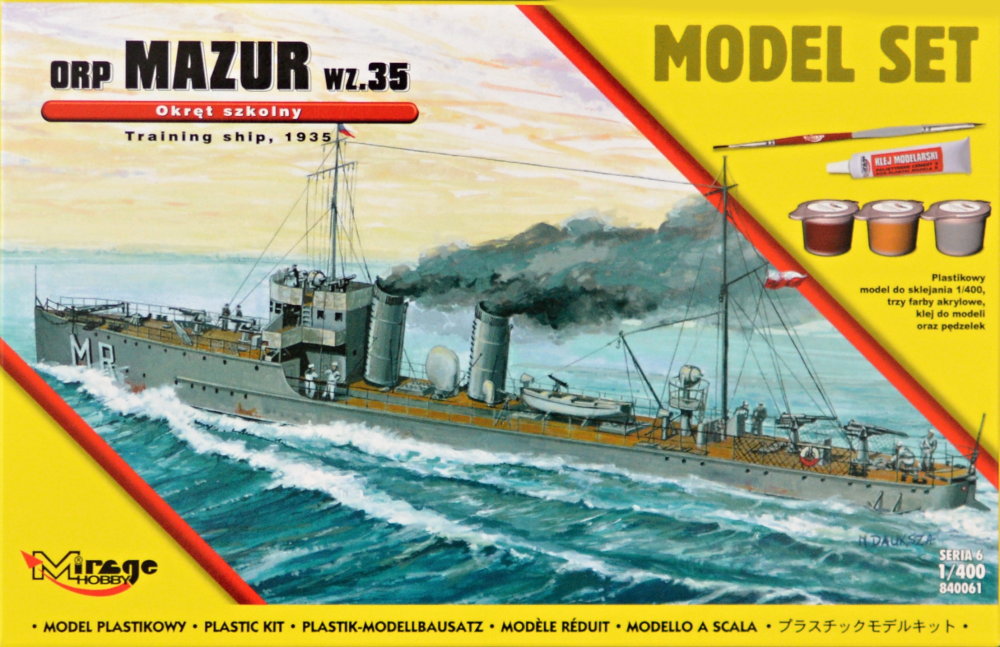 MODEL SET 1/400 ORP MAZUR wz.35 Training ship 1935