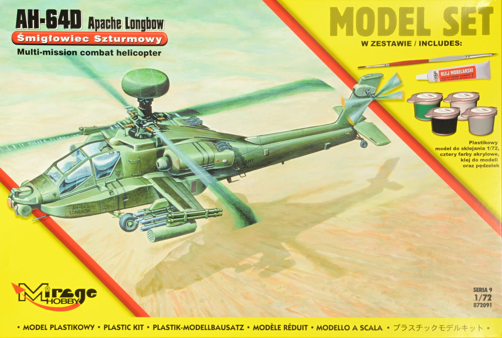MODEL SET 1/72 AH-64D Apache Longbow