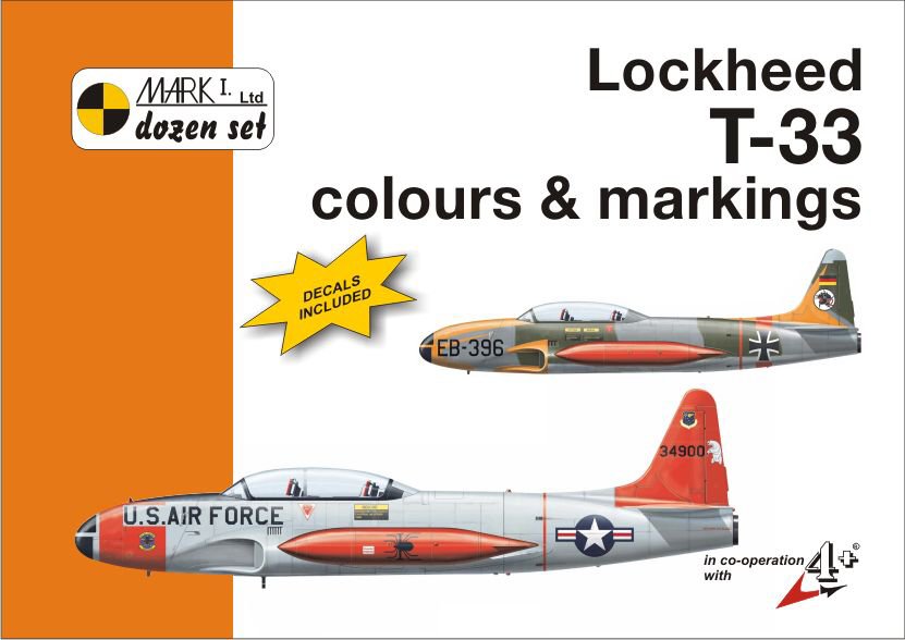 Publ. Lockheed T-33 colours&markings (1/32 decals)