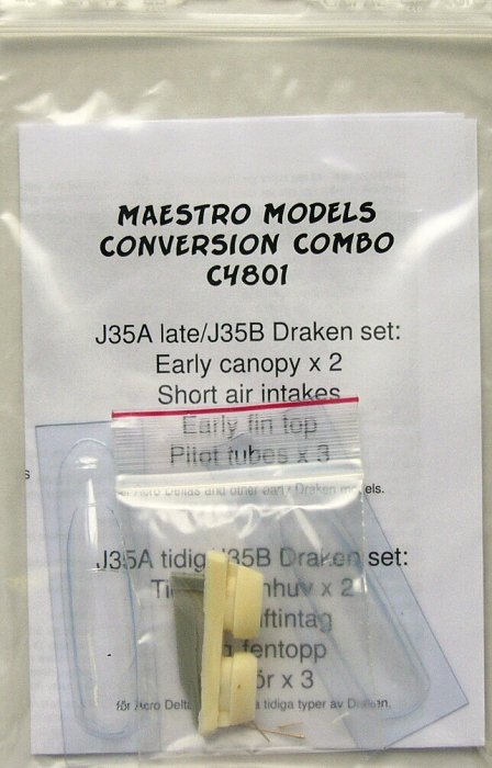 1/48 J35A late / J35B Draken COMBO set