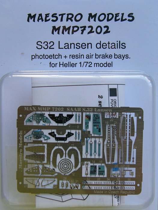 1/72 S32 Lansen details (PE set&resin parts)