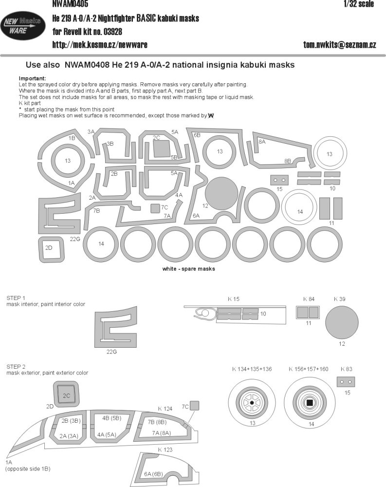 1/32 Mask He 219 A-0/A-2 Nightfighter BASIC (REV)