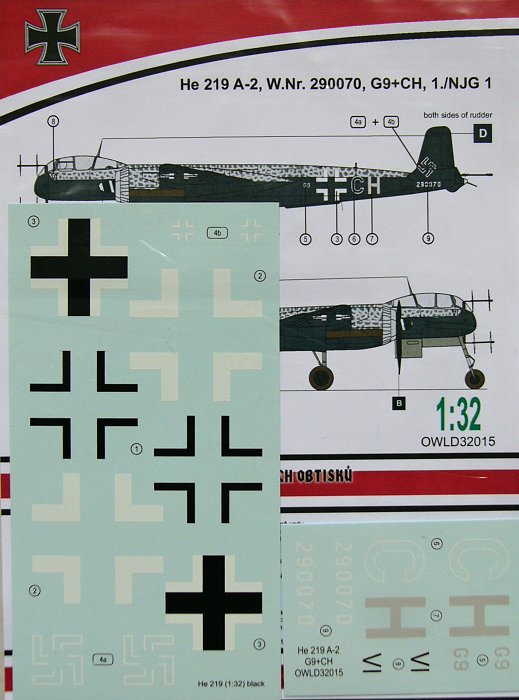 1/32 Heinkel He 219 A-2 (G9+CH) 1./NJG1