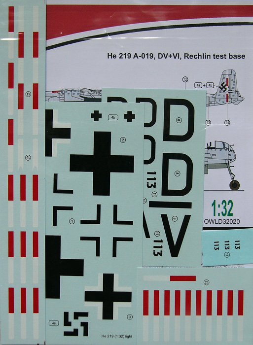 1/32 He 219 A-019 (DV+VI) Rechlin test base