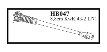 1/35 8,8 cm KwK 43/2 L/71 Zimmerit&muzzle