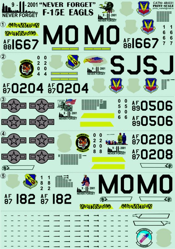 1/48 F-15E Part 2  (wet decals)