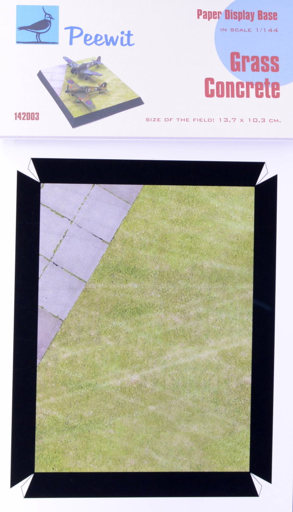 1/144 Paper Display Base - GRASS CONCRETE (BIG)