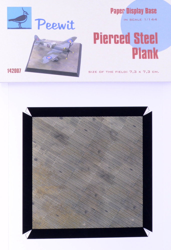 1/144 Paper Display Base - PIERCED STEEL PLANK
