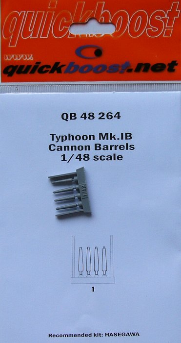 1/48 Typhoon Mk. IB cannon barrels  (HAS)