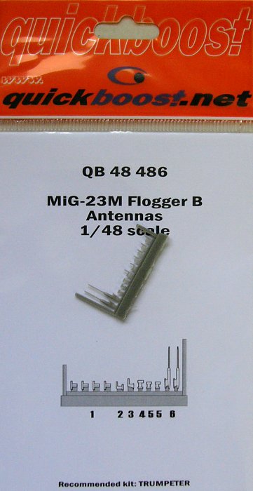 1/48 MiG-23M Flogger B antennas (TRUMP)