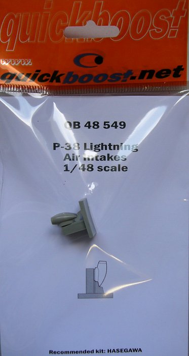 1/48 P-38 Lightning air intakes (HAS)