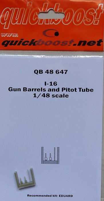 1/48 I-16 gun barrels and pitot tube (EDU)