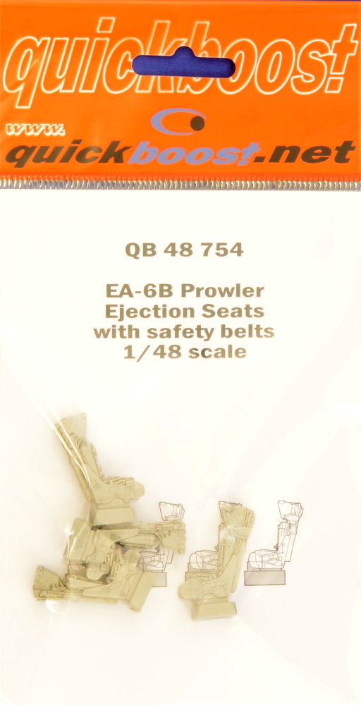 1/48 EA-6B Prowler ejection seats w/ safety belts