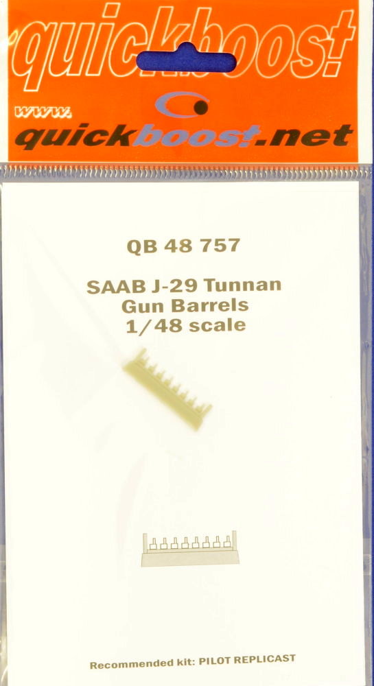 1/48 SAAB J-29 Tunnan gun barrels (REPLICAST)