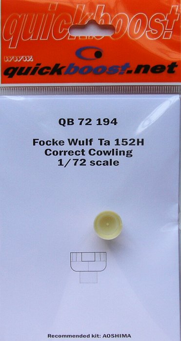 1/72 Fw Ta 152H correct cowling (AOSH)