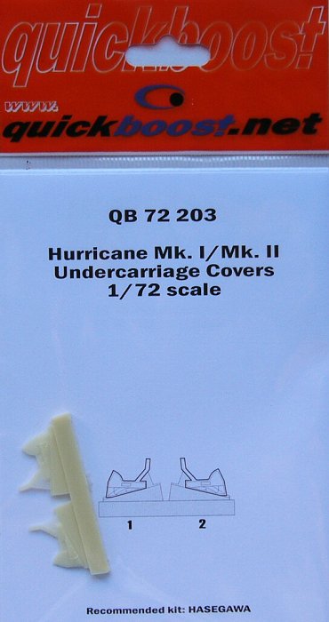 1/72 Hurricane Mk.I/II undercarriage covers (HAS)