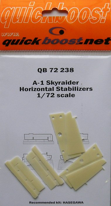1/72 A-1 Skyraider horizontal stabilizers (HAS)