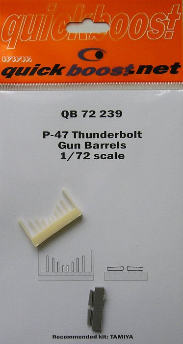 1/72 P-47 Thunderbolt gun barrels (TAM)