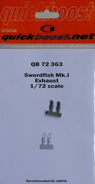 1/72 Swordfish Mk.I exhaust (AIRFIX)