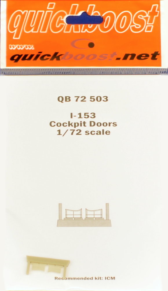 1/72 I-153 cockpit doors  (ICM)