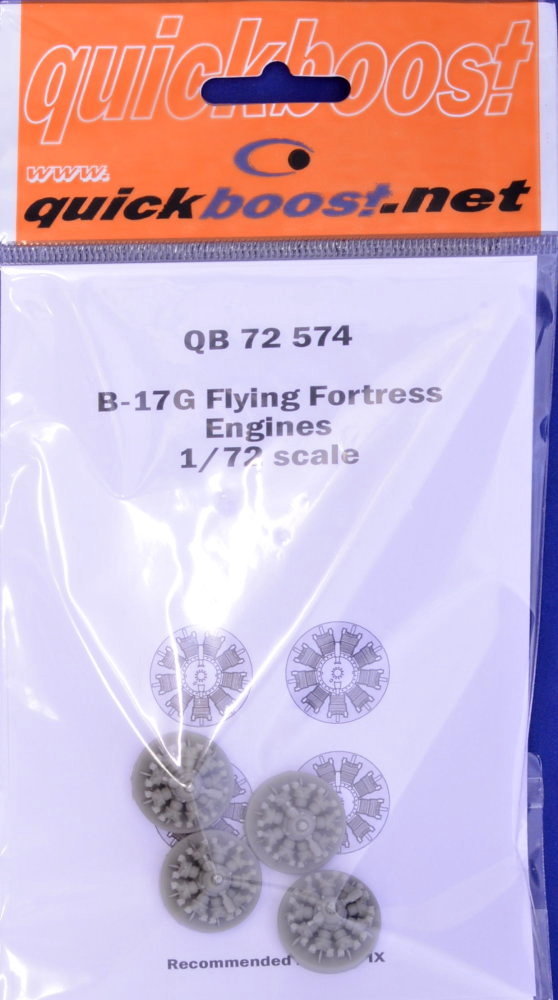 1/72 B-17G flying fortress engines (AIRFIX)