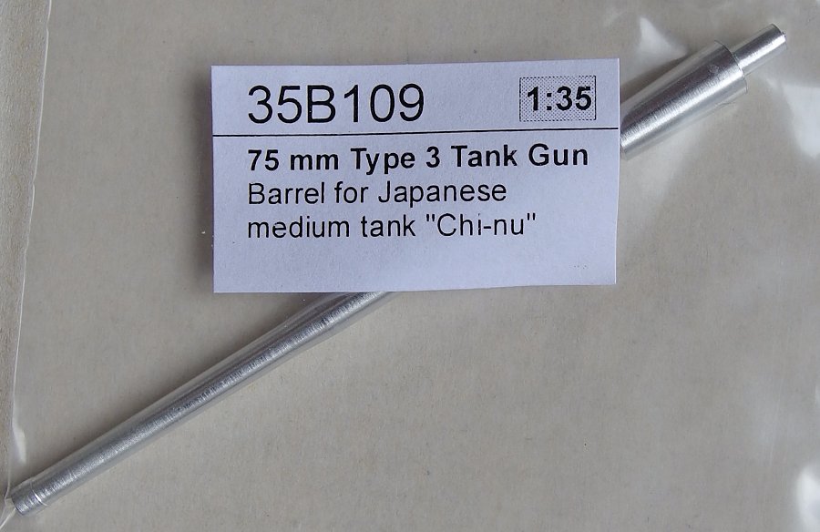 1/35 75mm Type 3 Tank Gun for Japanese tank Chi-nu