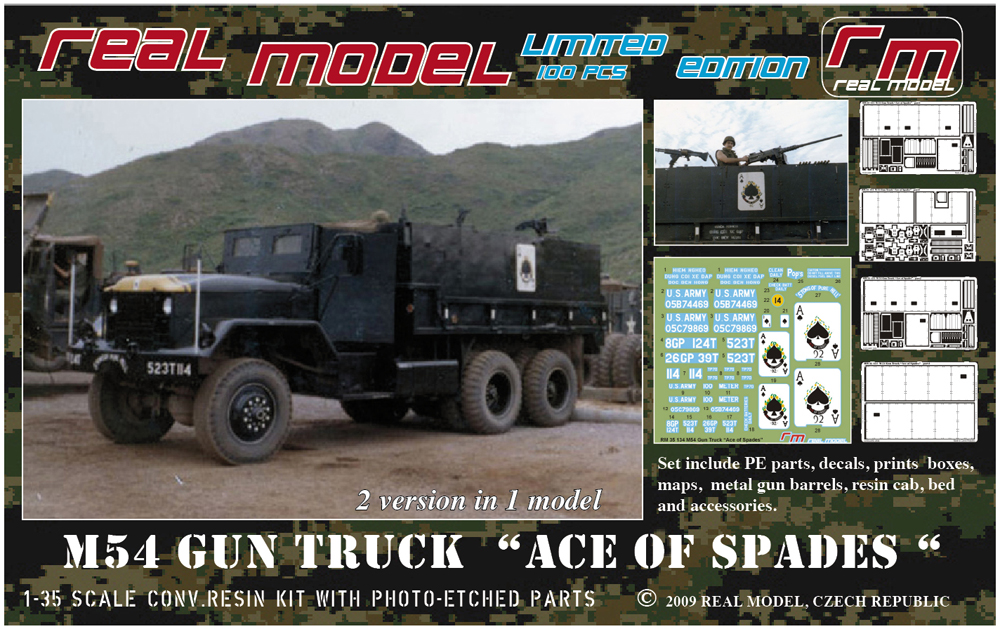 MODELIMEX Online Shop 1/35 M54 Gun Truck 'Ace of Spades' Conv.Set