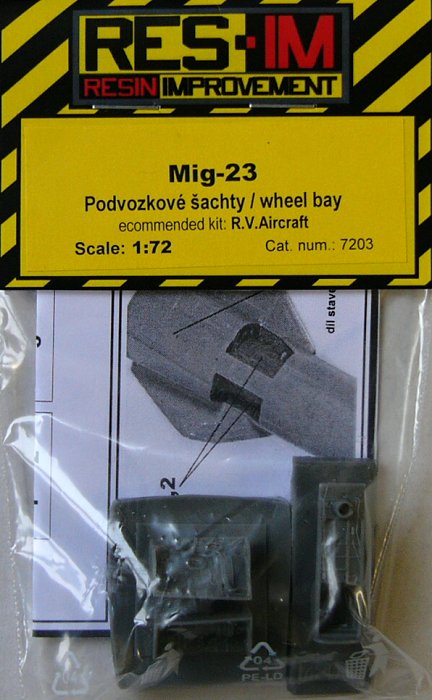 1/72 MiG-23 Wheel bay set (for RV AIRCRAFT)