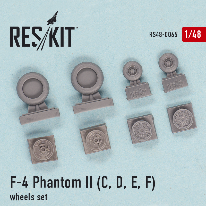 1/48 F-4 Phantom II C,D,E,F) wheels set (FUJI,REV)