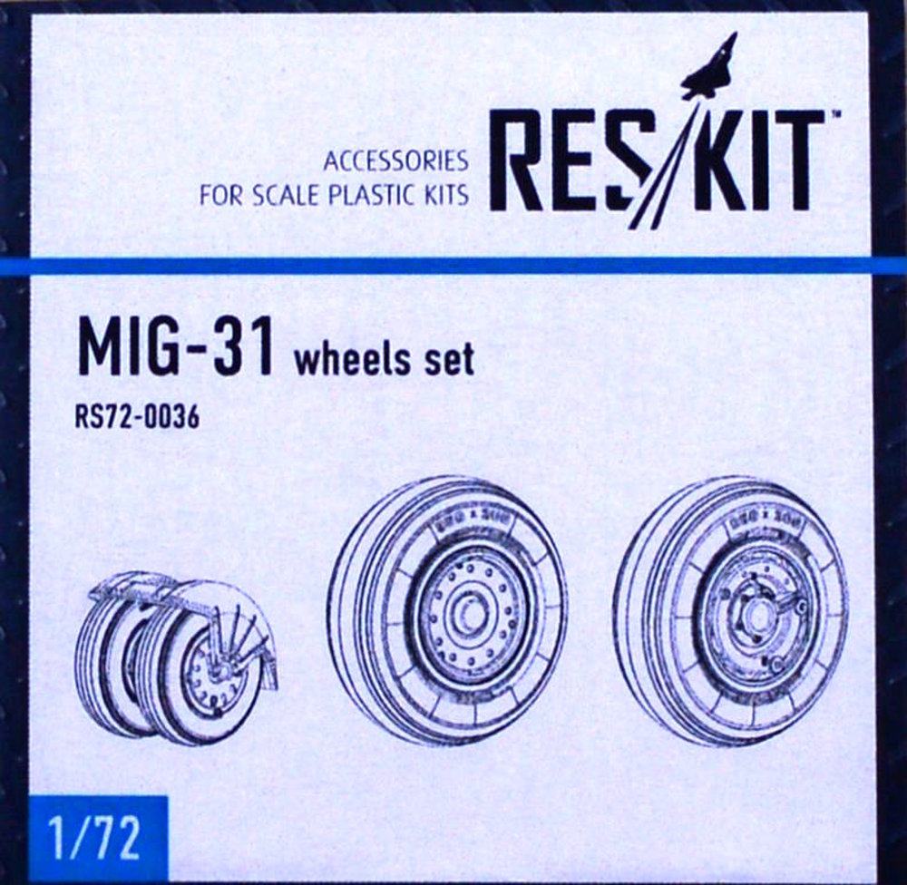 1/72 MiG-31 wheels set (ZVE,ICM,REV)