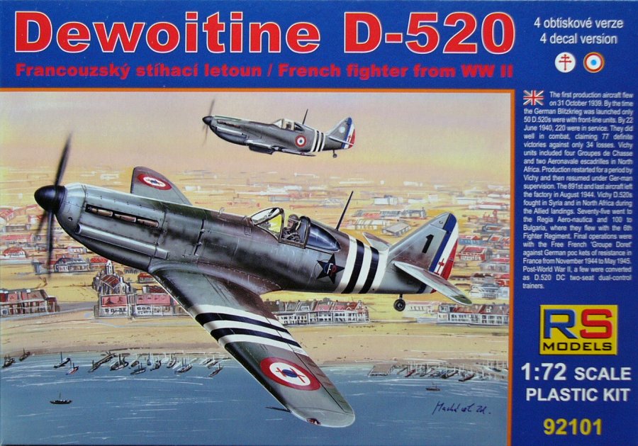 1/72 Dewoitine D-520 Free France