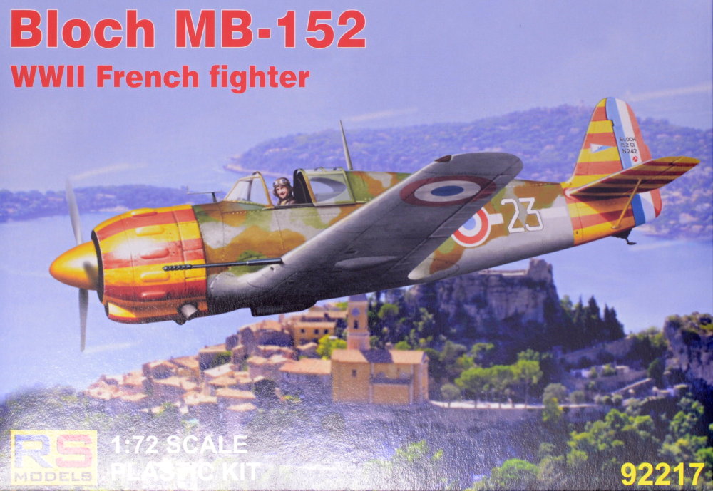 1/72 Bloch MB-152 French WWI fighter (4x camo)