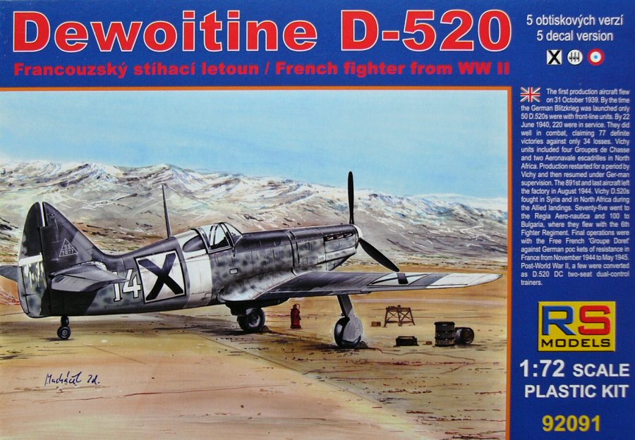 1/72 Dewoitine D-520 Bulgaria