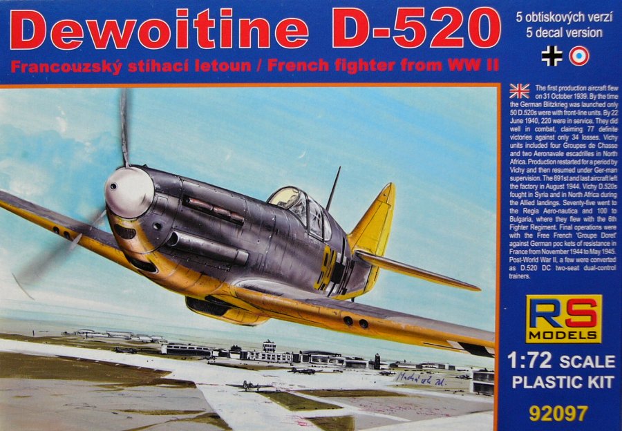 1/72 Dewoitine D-520 Luftwaffe