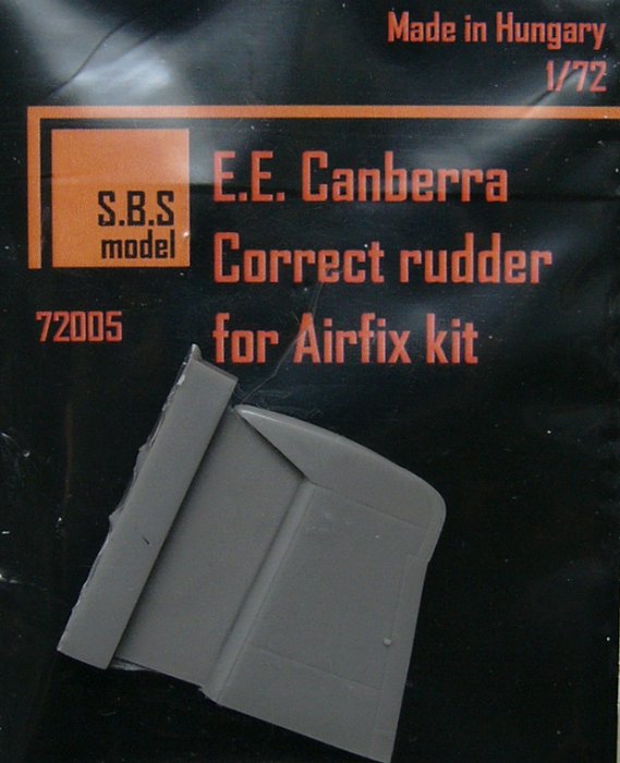 1/72 E.E. Canberra - Correct rudder (AIRFIX)