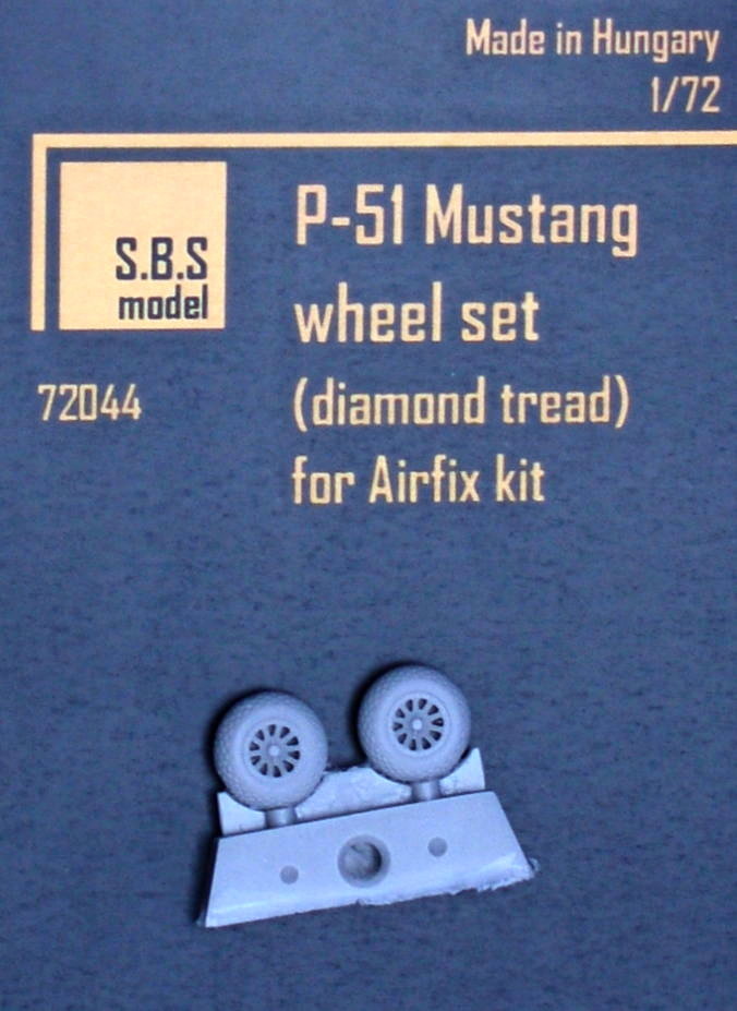 1/72 P-51 Mustang wheel set - diamond tread (AIRF)