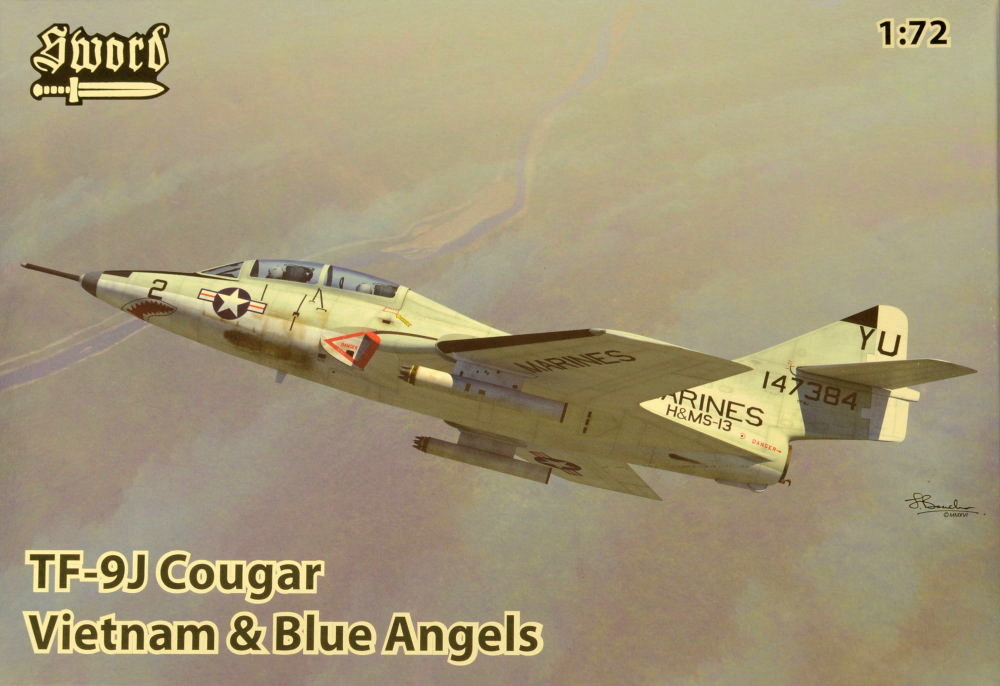 1/72 TF-9J Cougar Vietnam & Blue Angels (re-issue)