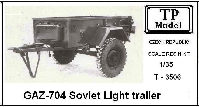 1/35 GAZ-704 Soviet Light Trailer (resin kit)