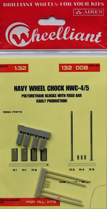 1/32 US NAVY PUR wheel chock NWC-4/5 - early