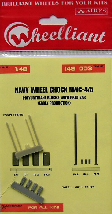 1/48 US NAVY PUR wheel chock NWC-4/5 - early