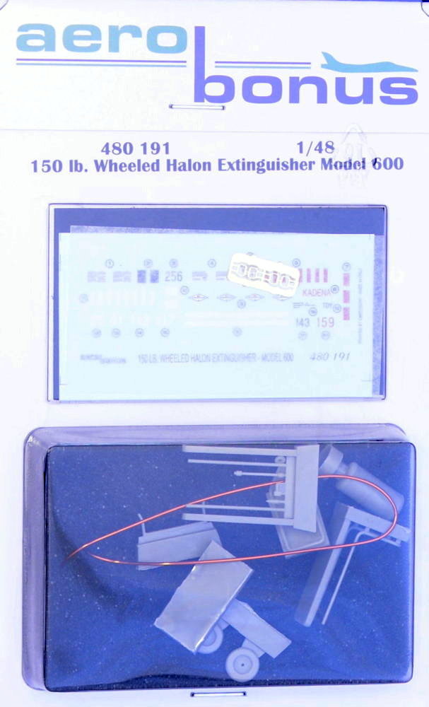 1/48 Wheeled halon extinguisher 150 lb. model 600