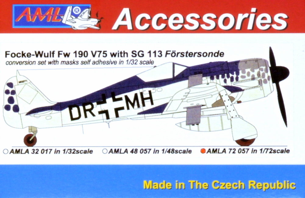 1/72 Fw 190 V75 w/ SG 113 Förstersonde Conv.Set