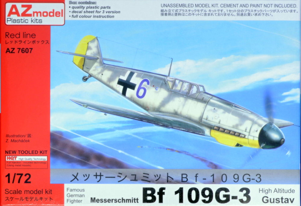 1/72 Messerschmitt Bf 109G-3 Gustav (3x camo)